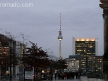 fernsehturm. torre de television vista desde todo berlin