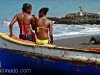Bañistas en playa de Praia. Isla de Santiago. Cabo Verde