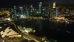 Vista nocturna,Singapore