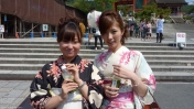 Japonesas con Kimono
