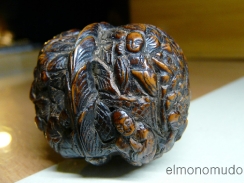 nuez china tallada a mano - chinese hand carved walnut