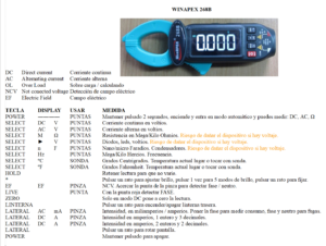 winapex 268b manual de uso